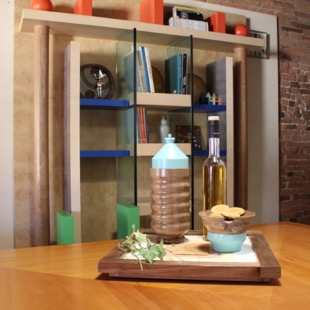 Acquamarina in dark walnut
